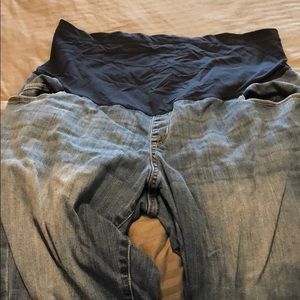 Maternity crop cutoff Jeans Liz Lang